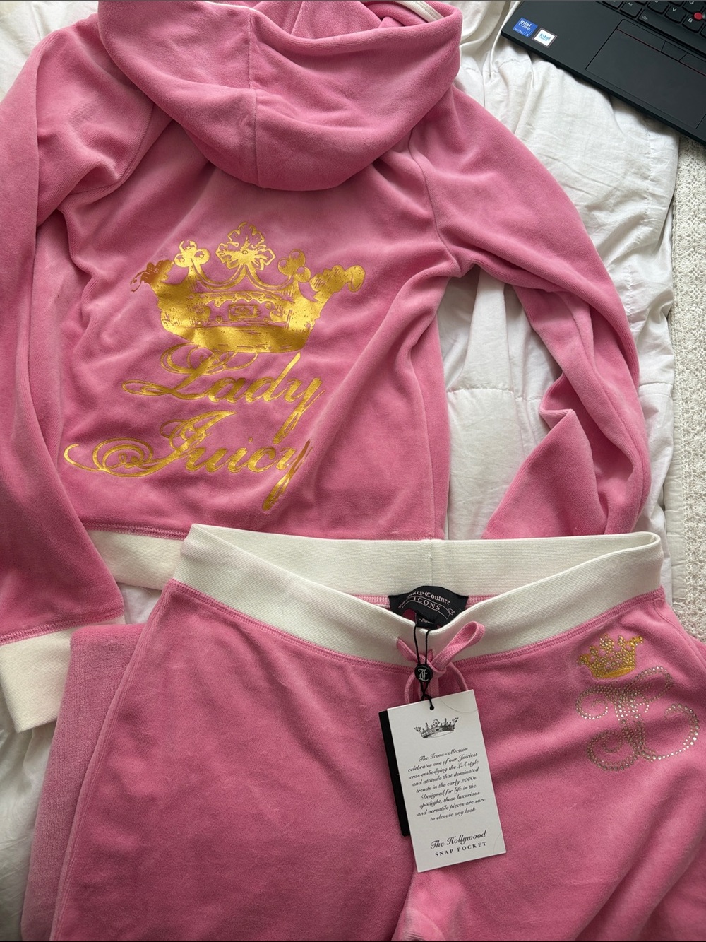 Juicy Couture NWT Lady Juicy Matching Tracksuit Set